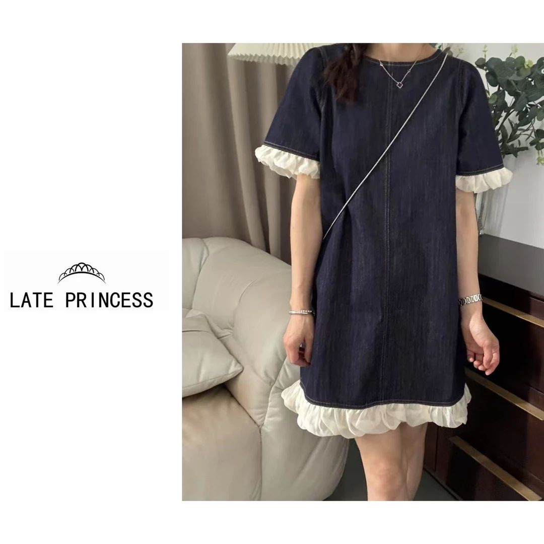 LATE PRINCESS【木香】夏季2025新款气质高级减龄时尚短款连衣裙