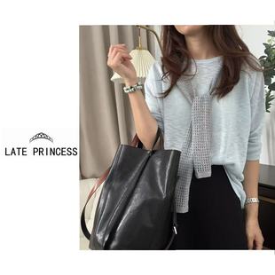 PRINCESS 披肩假两件外穿针织衫 浪漫开始 2025新款 秋季 LATE