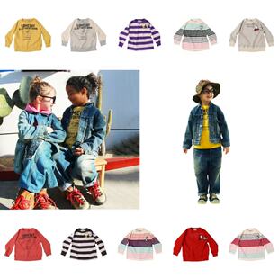 5z现货Denim 25秋冬日系儿童休闲风格 长袖 T恤打底卫 Dungaree童装