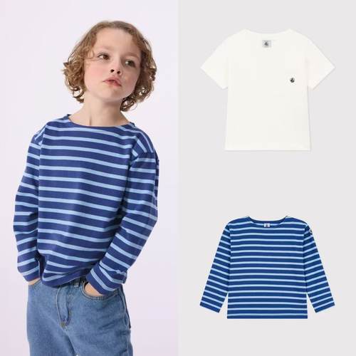 petitbateau短袖T恤男童圆领