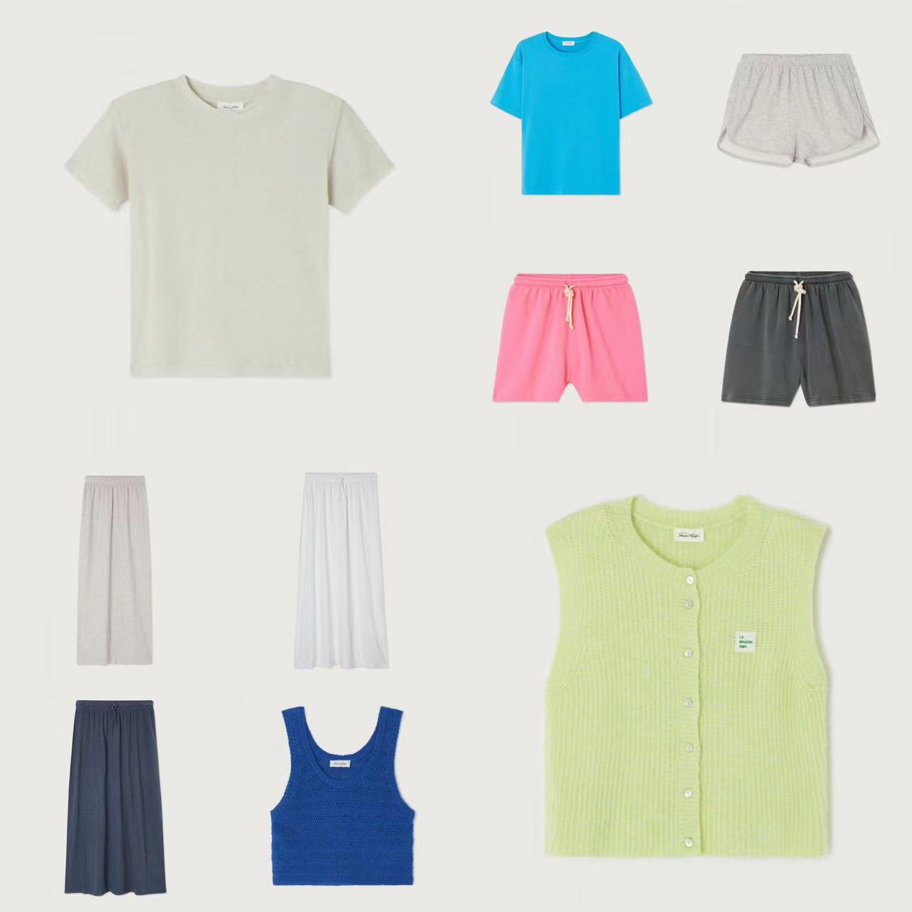 AmericanVintage童装短裤短袖