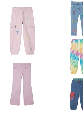 现货Stella mccartheny kid童装25秋冬儿童运动裤直筒裤束脚