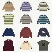 现货Main 休闲打底内搭 长袖 Story童装 25秋冬纯色卫衣套头衫