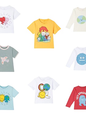 现货Stella mccartheny kid童装25秋冬婴儿宝宝T恤半袖上衣