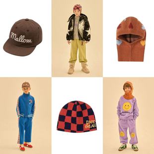 保暖针织帽 25秋冬儿童帽子太阳帽时尚 现货Jelly Mallow童装