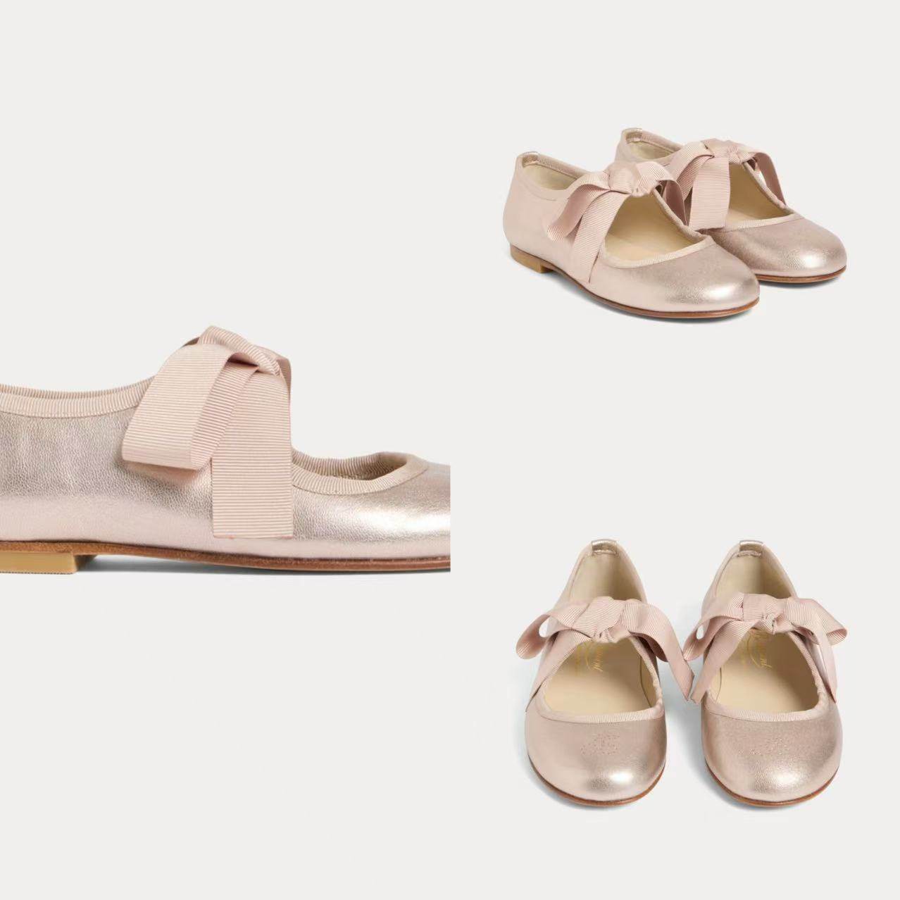 部分现货Bonpoint童装25秋冬儿童优雅平底鞋宴会淑女一脚蹬单鞋