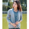 Spring knitting Women's wear Siqinfeng Ada Neda Bar Aa Jane Xi Large Jacquard knit pure cotton Cardigan