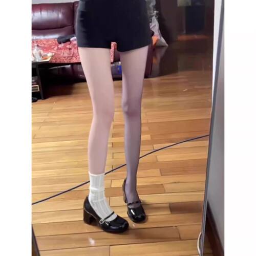 专柜版法式水钻玛丽珍鞋女2026新款粗跟浅口气质jk高跟单鞋