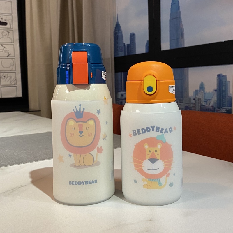 硅胶水杯套8cm杯具熊儿童保温杯垫620ml530ml隔热水壶套防摔防滑