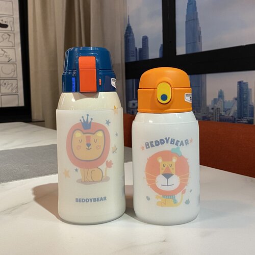 硅胶水杯套8cm杯具熊儿童保温杯垫620ml530ml隔热水壶套防摔防滑