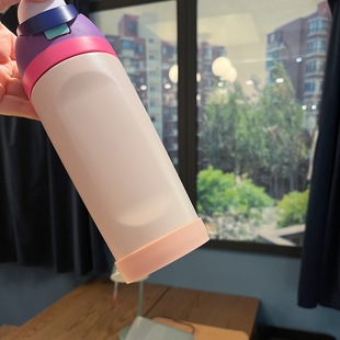 跨境硅胶OWALA保温杯套475ml杯垫吸管杯子防摔耐磨防滑保护套