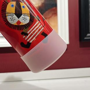 7.8cm8cm虎牌600ml硅胶杯套儿童保温杯杯垫防摔防滑保护垫套杯托