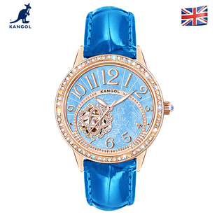 英国品牌坎戈尔袋鼠KANGOL全自动机械表女士手表学生防水-K132
