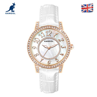 英国品牌坎戈尔袋鼠KANGOL全自动石英表女士手表学生防水-K856