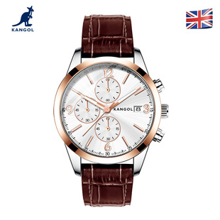 英国品牌坎戈尔袋鼠KANGOL全自动石英表男士手表学生防水-K920