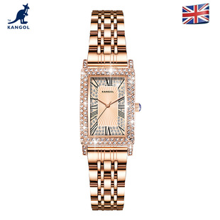 英国品牌坎戈尔袋鼠KANGOL全自动石英表女士手表学生防水-K653