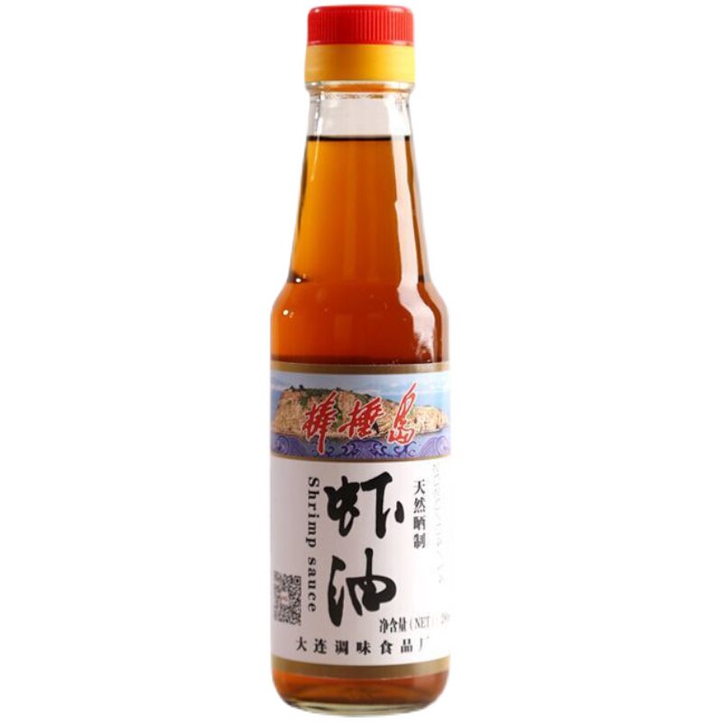 辽宁特产棒棰岛虾油280ml*2瓶+虾酱1袋拌凉菜蘸涮锅方便多省包邮
