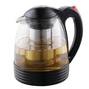 泡茶壶滤茶耐热玻璃茶壶防炸耐高温花茶壶套装 金美莱欧式 家用茶具