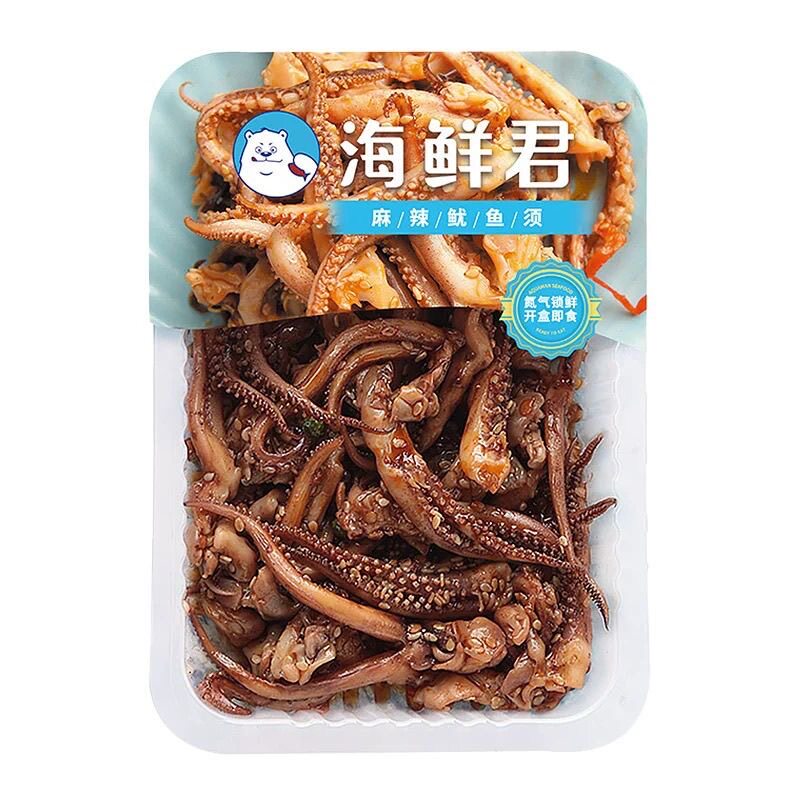 海鲜君麻辣鱿鱼须捞汁海鲜麻辣鲜贝类制品