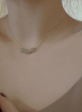 小众设计感ins冷淡风串珠项链