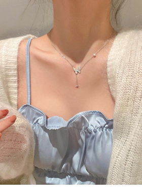 925银蝴蝶项链女2026年新款潮ins风小众设计轻奢高级感气质锁骨链