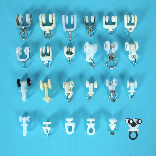 配件老式挂钩环滑轮子窗帘轨道