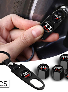 适用于奥迪汽车轮胎气门嘴帽盖金属A1A3A4A5A6A7Q1Q2LQ3Q5LQ7改装