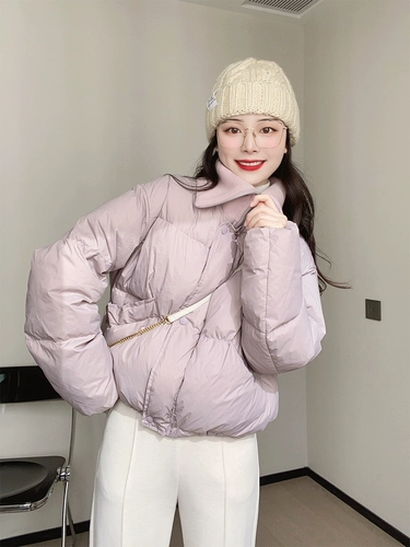 [Черная этикетка] Yichic ｜ Зимняя теплая плита ｜ полная стоимости лица, корейская вязаная шейка короткая куртка вниз.