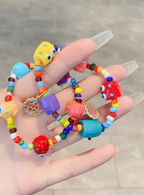 其他亚克力可爱公仔手链