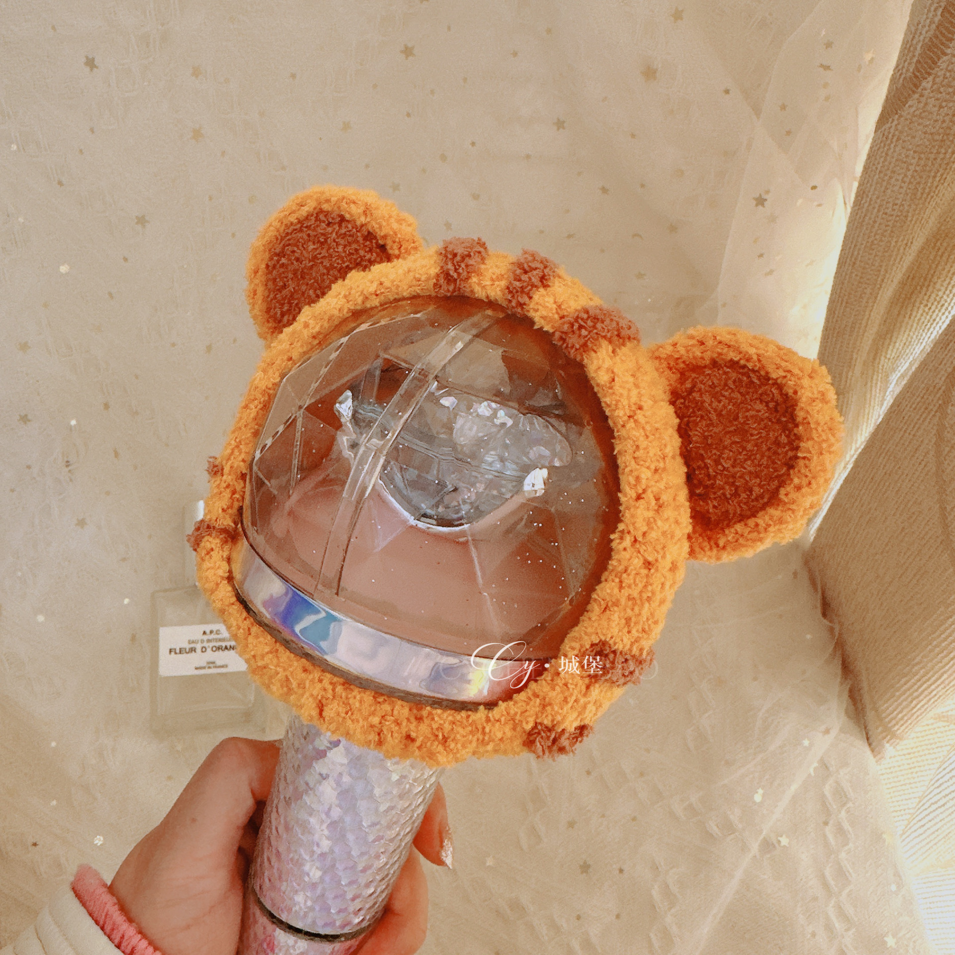 保护套手工针织毛绒老虎