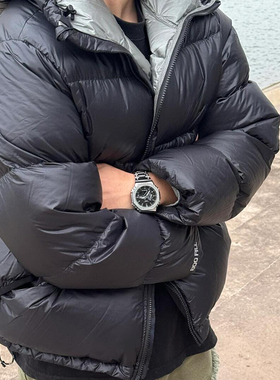 VicxxClothing出品斯图家刺绣字母800蓬保暖加厚白鸭绒羽绒服外套