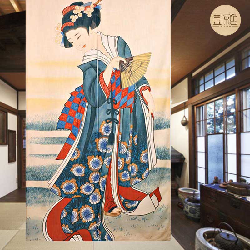 浮世绘定制吧台洗手间布艺门帘