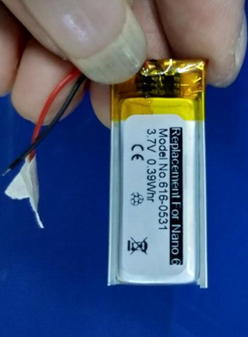 适用于超聚源 REPLACEMENT FOR NANO6 616-0531 手表手机电池