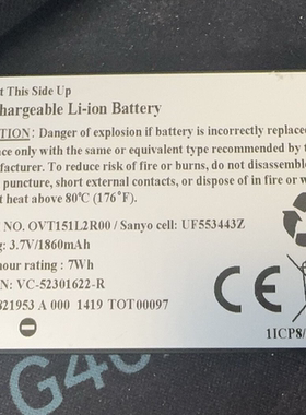 超聚源适用于Windows CE CORE 5.0 UF553443Z电池  X11-15302电池
