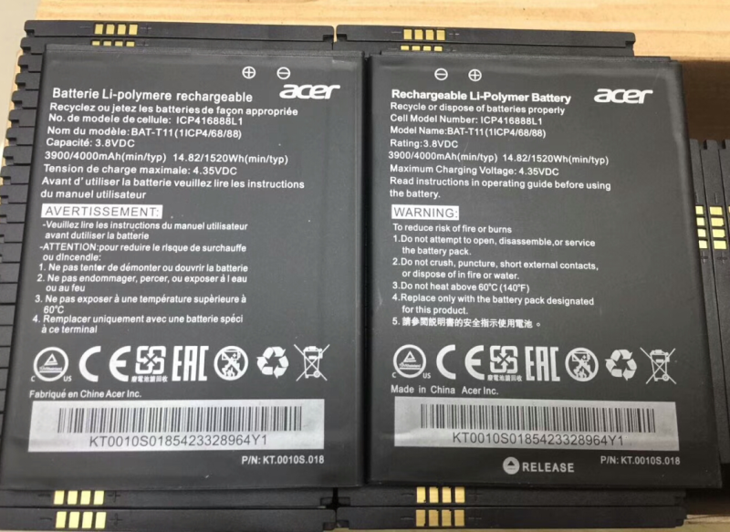 Acer 宏碁 BAT-T11 ICP416888L1 Z630 Z630S 手机电池 板