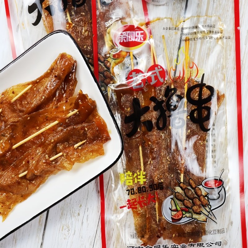 余同乐老式大撸串大辣片素肉甜辣味袋装休闲零食素食辣味大包装
