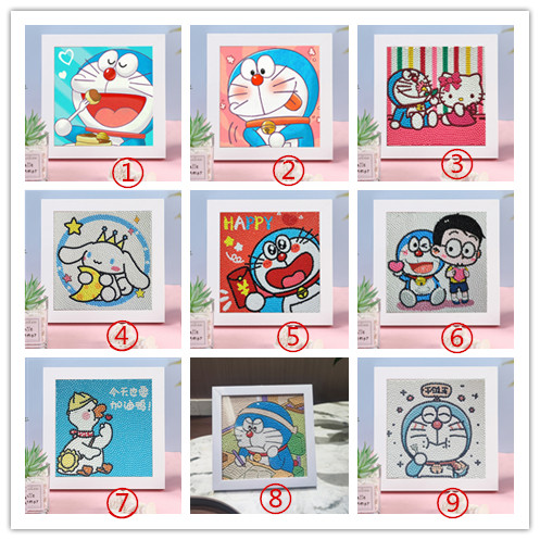 【买三送一】机器猫钻石画diy