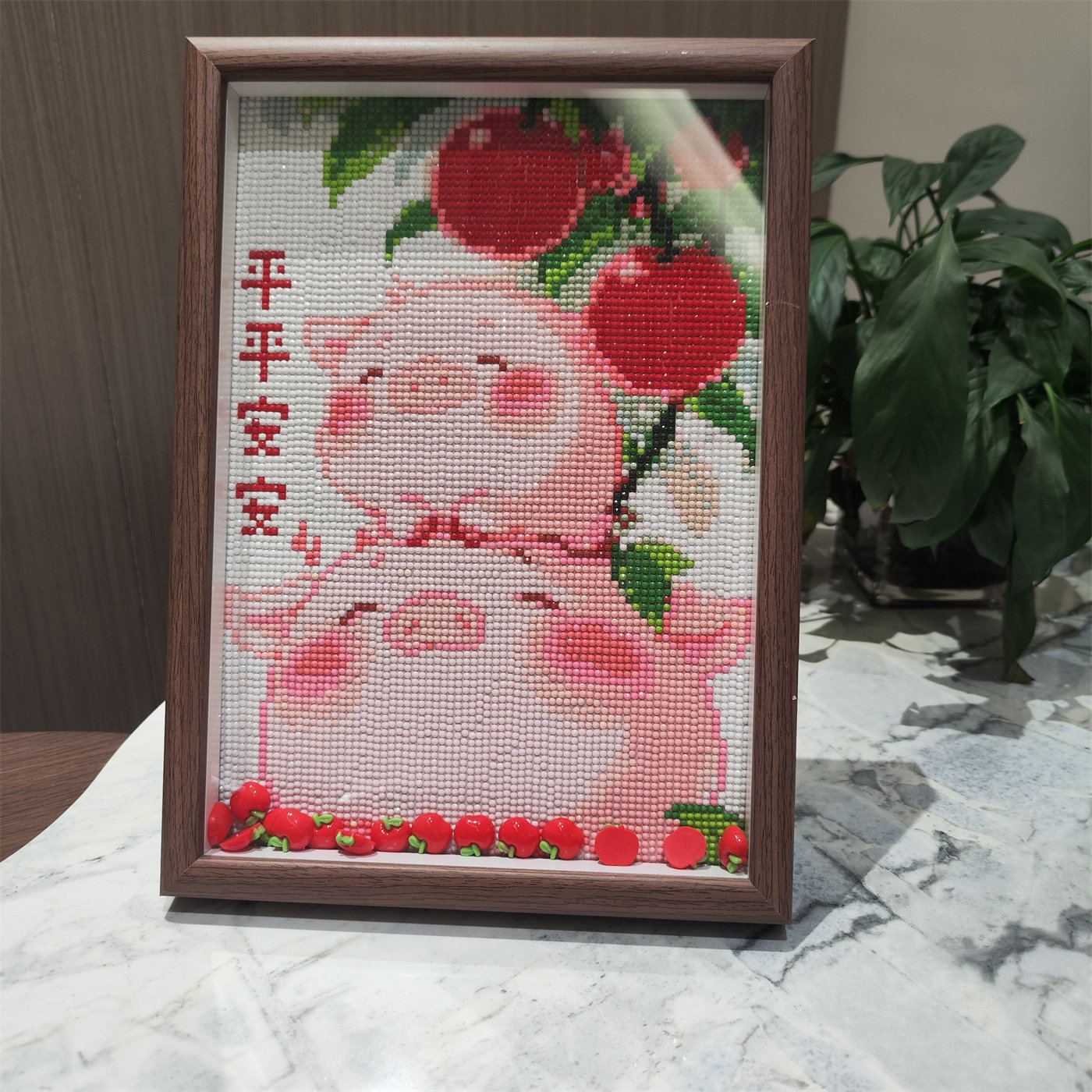 真玻璃画框猪猪2025新款钻石画