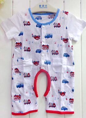 婴姿坊男童爬服哈衣特价处理