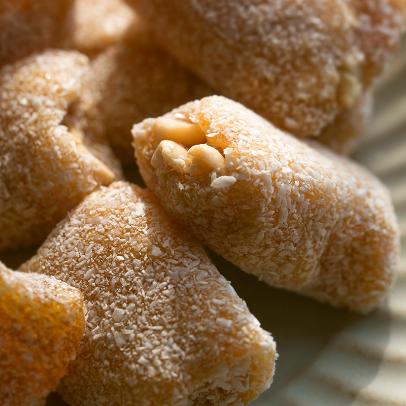 猫屎糖茂名特产纯手工制作椰蓉花生拉丝软糖袋装传统老式怀旧美食