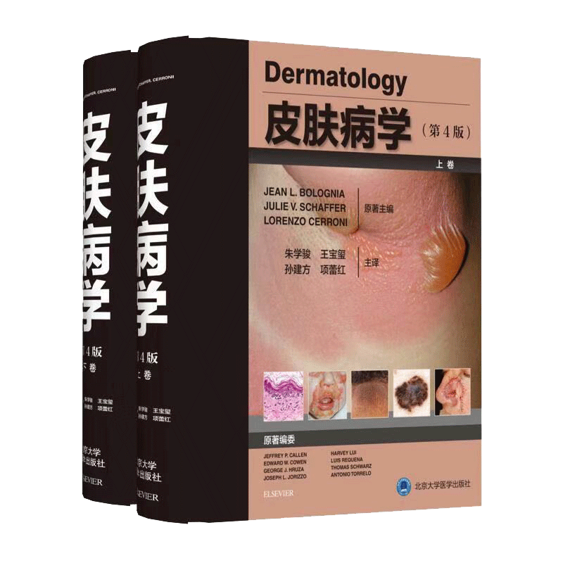 现货包邮 皮肤病学 第4版第四版 上下卷 代谢性及系统性疾病 风湿性疾病 朱学骏 王宝玺 孙建方 项蕾红主译9787565920431
