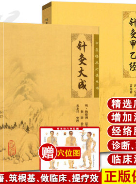 针灸大成甲乙2本套装人卫
