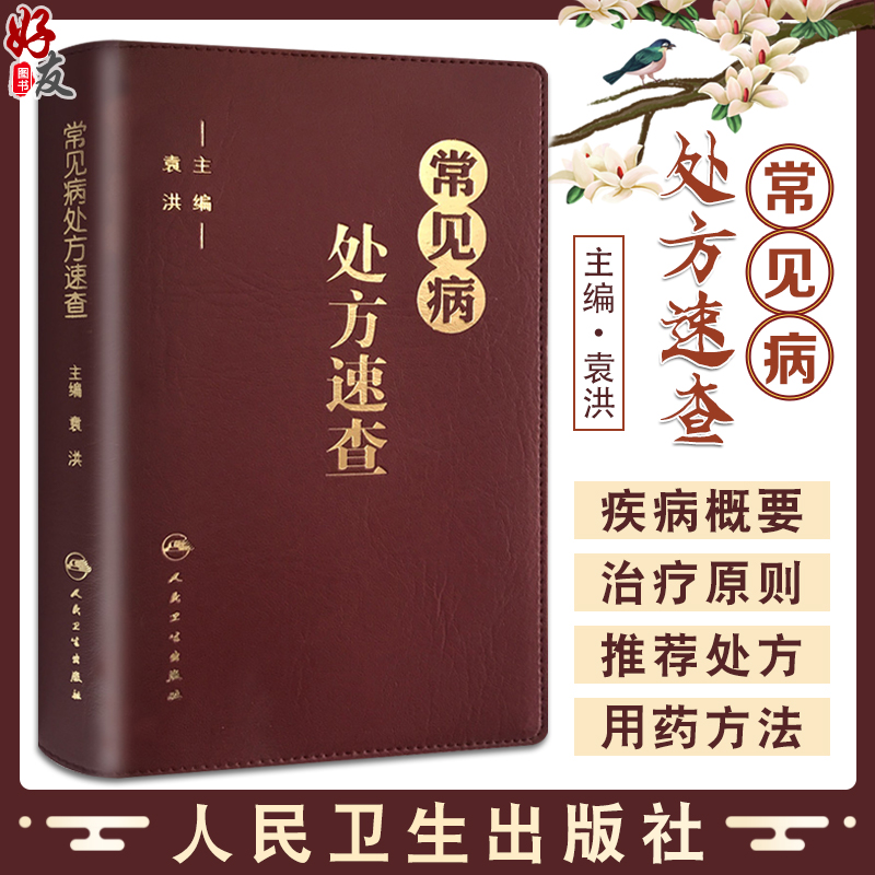 常见病处方速查 袁洪主编 常见病处方手册常见病处方速查医学 药学中药人民卫生出版社 口袋书籍 治疗原则 实用性强 9787117213011