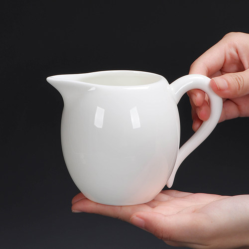 德化白瓷羊脂玉公道杯分茶器茶杯