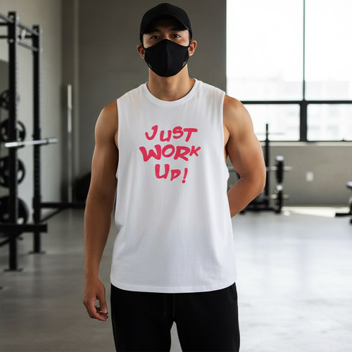 MCPW 夏季背心男运动坎肩健身无袖T恤圆领日常休闲上衣230620A