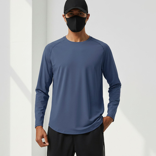 秋季 训练上衣男士 户外休闲快干透气运动健身T恤 跑步速干长袖 MCPW