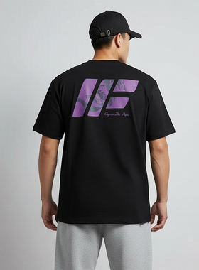 MCPW 宽松短袖男T恤休闲百搭ins夏季简约圆领运动健身上衣250417A