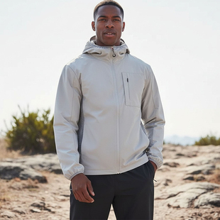 MCPW 户外跑步抓绒衣 秋冬加绒运动外套男超轻量化夹克保暖连帽衫