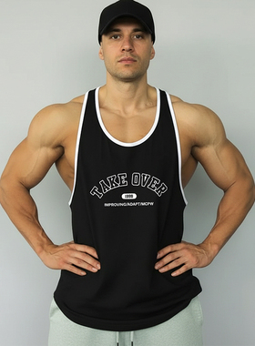 MCPW 工字速干健身背心男无袖运动T恤薄款跑步训练衣服夏220226B