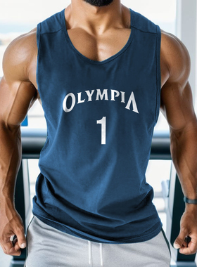 MCPW 无袖健身上衣男透气运动夏季健身房t恤肌肉训练背心